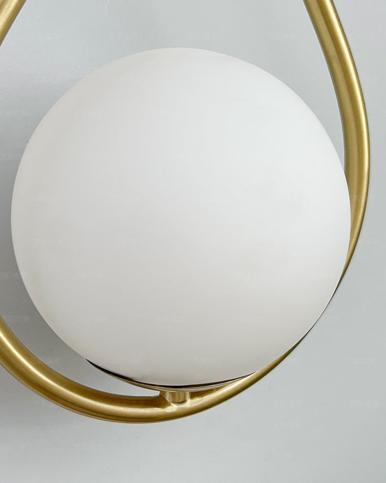 Aplique de pared WOMO con globo de cristal en forma de lágrima - WM6022