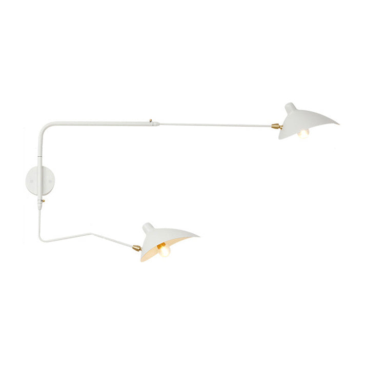 Aplique de pared articulado giratorio de doble brazo WOMO-WM6024
