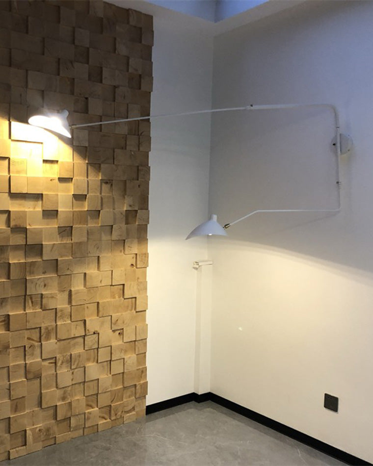 Aplique de pared articulado giratorio de doble brazo WOMO-WM6024
