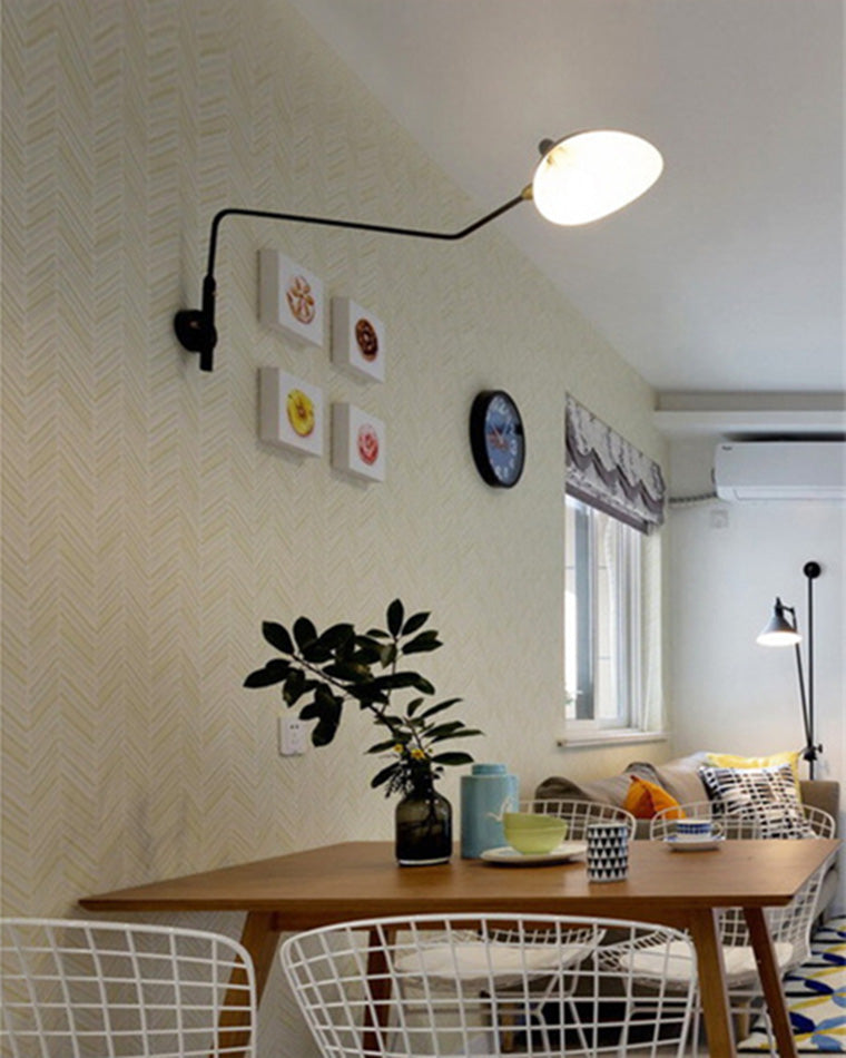 Aplique de pared articulado giratorio de doble brazo WOMO-WM6024