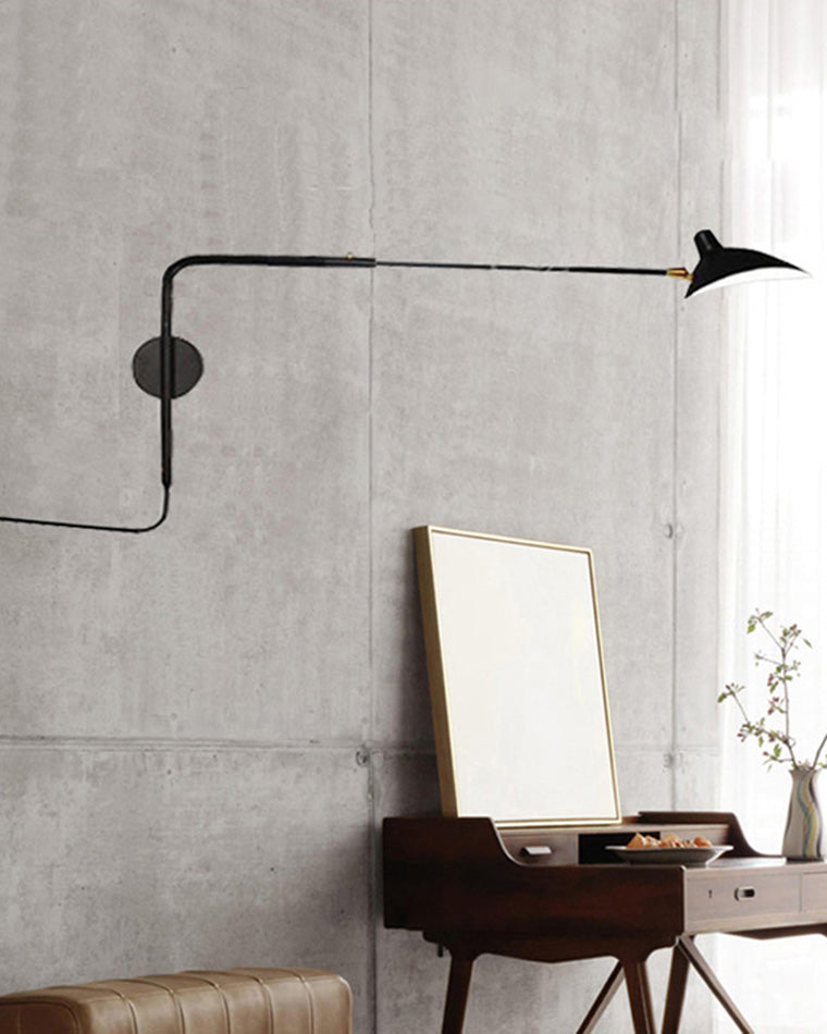 Aplique de pared articulado giratorio de doble brazo WOMO-WM6024