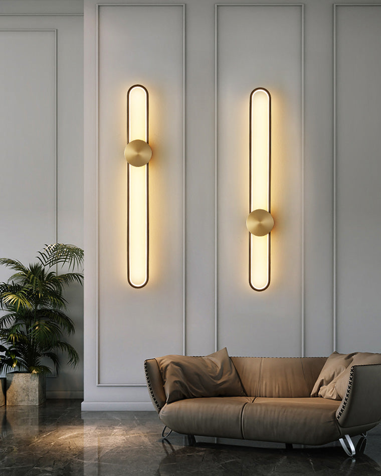 WOMO Aplique de pared LED ovalado largo - WM6032