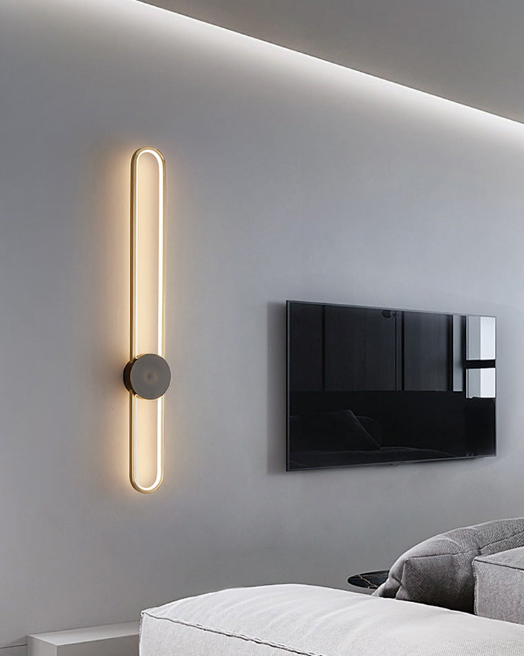 WOMO Aplique de pared LED ovalado largo - WM6032