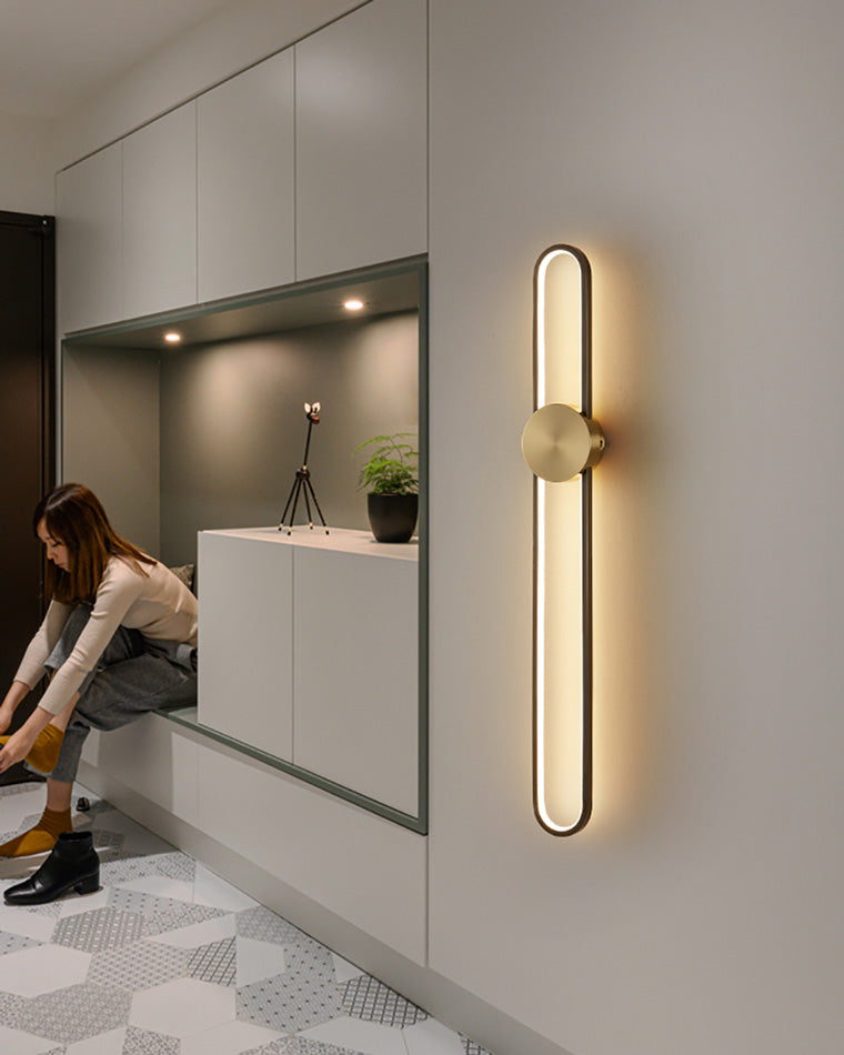 WOMO Aplique de pared LED ovalado largo - WM6032