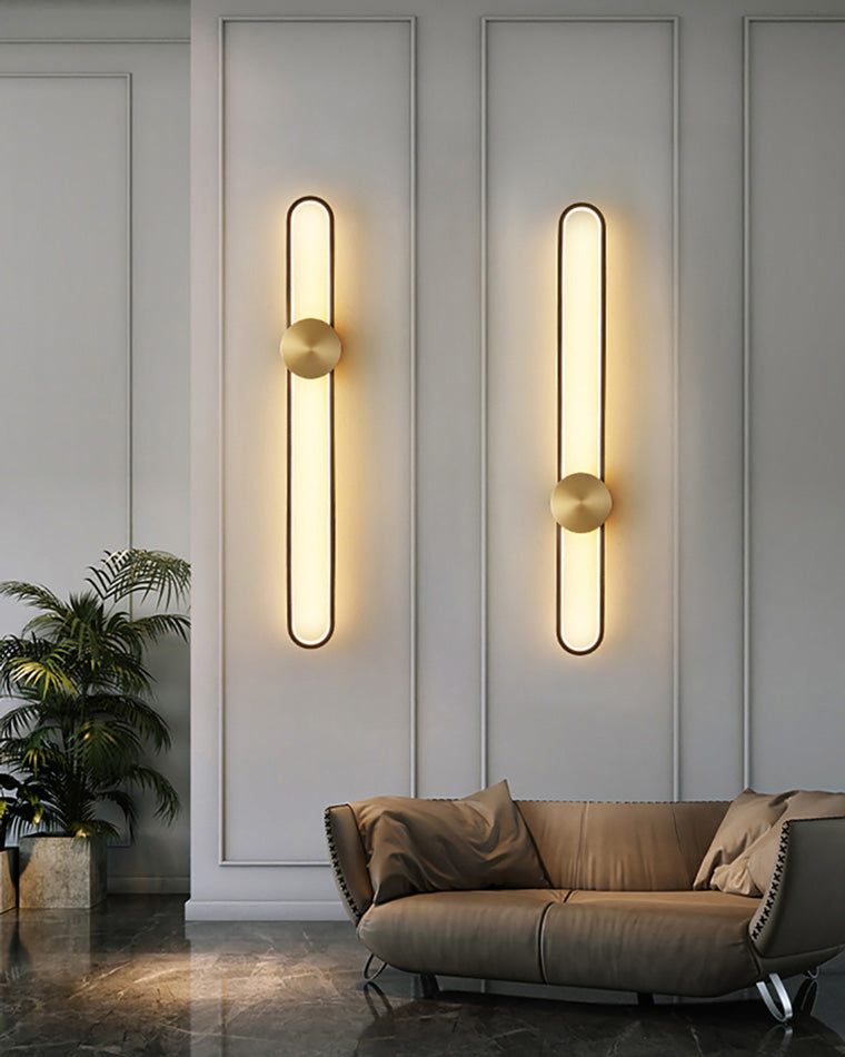 WOMO Aplique de pared LED ovalado largo - WM6032