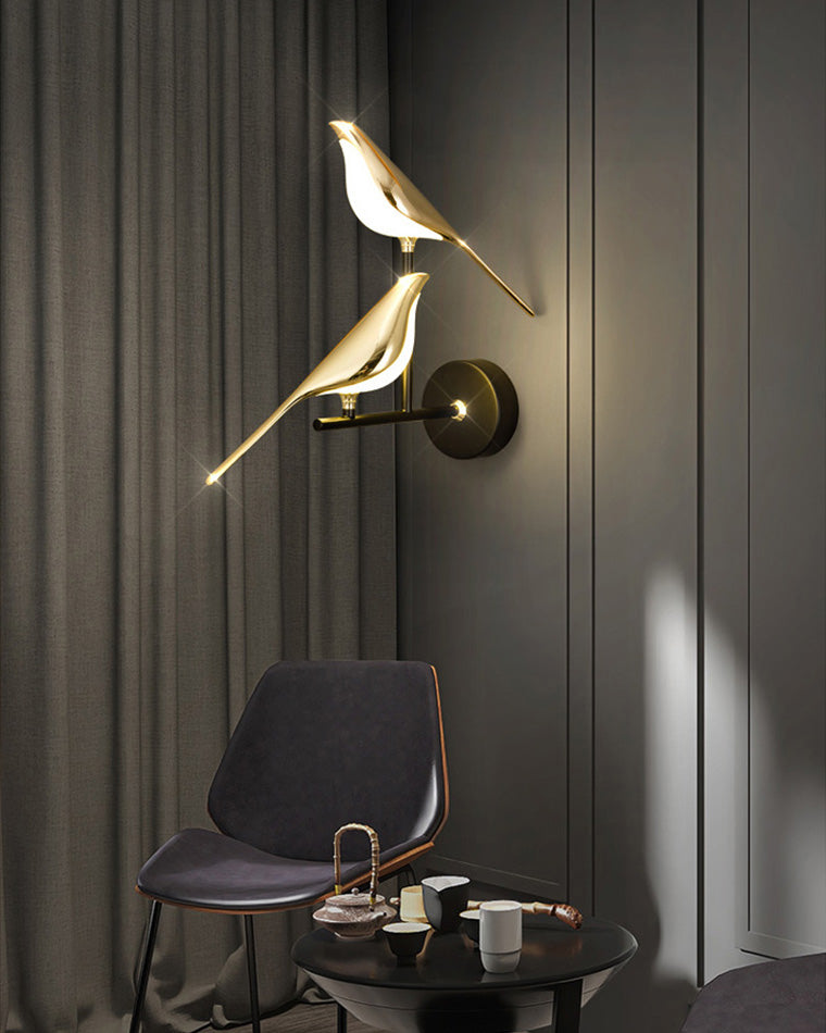 WOMO Gold Birds Wall Sconce - WM6033