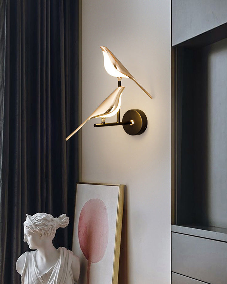 WOMO Gold Birds Wall Sconce - WM6033