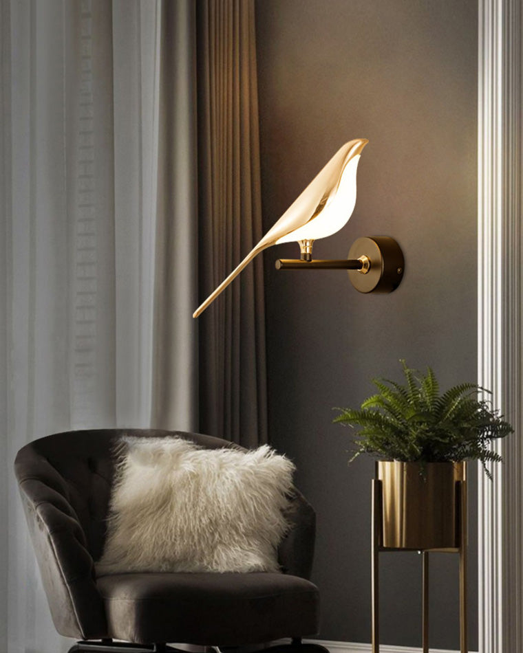 WOMO Gold Birds Wall Sconce - WM6033