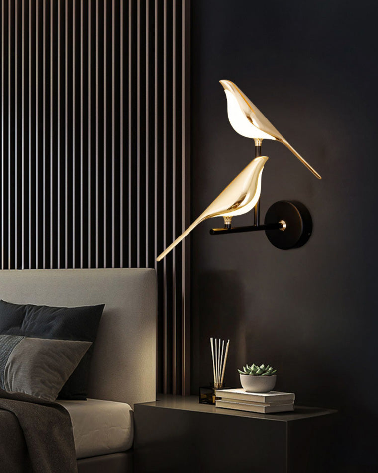 WOMO Gold Birds Wall Sconce - WM6033