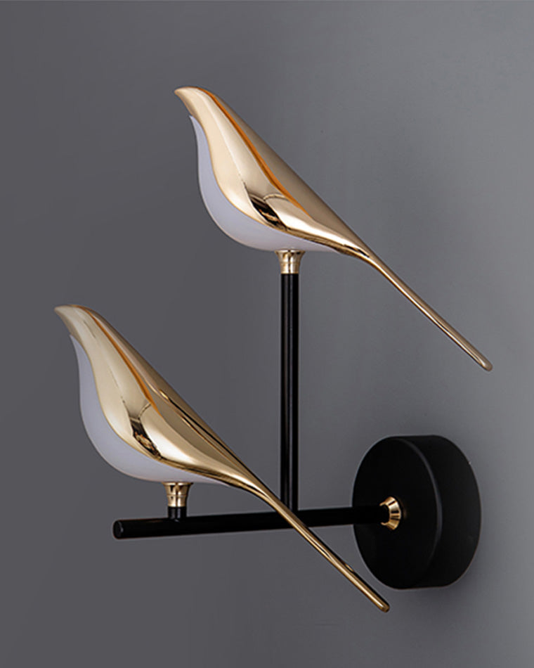 WOMO Gold Birds Wall Sconce - WM6033