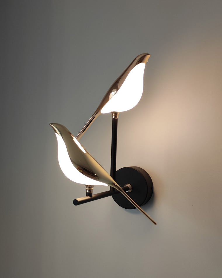 WOMO Gold Birds Wall Sconce - WM6033