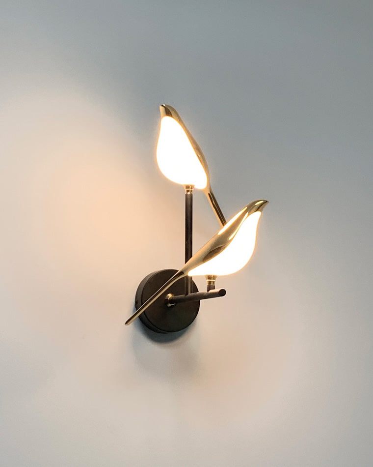 WOMO Gold Birds Wall Sconce - WM6033