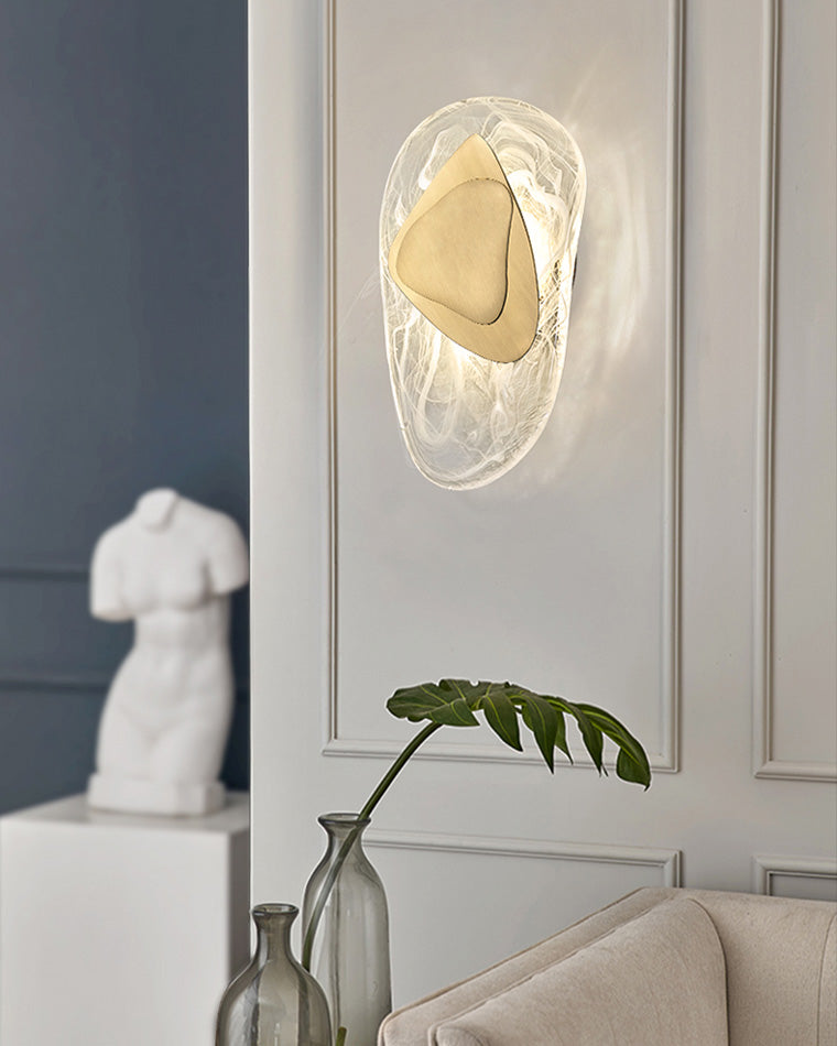 WOMO Sculptural wall light with water ripples - WM6041