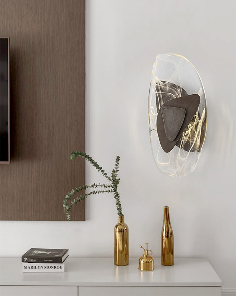 WOMO Sculptural wall light with water ripples - WM6041