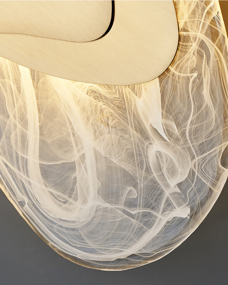 WOMO Sculptural wall light with water ripples - WM6041