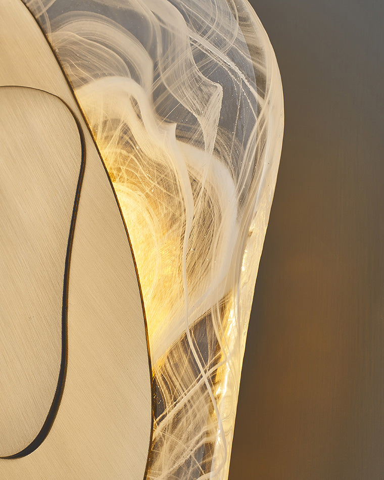 WOMO Sculptural wall light with water ripples - WM6041