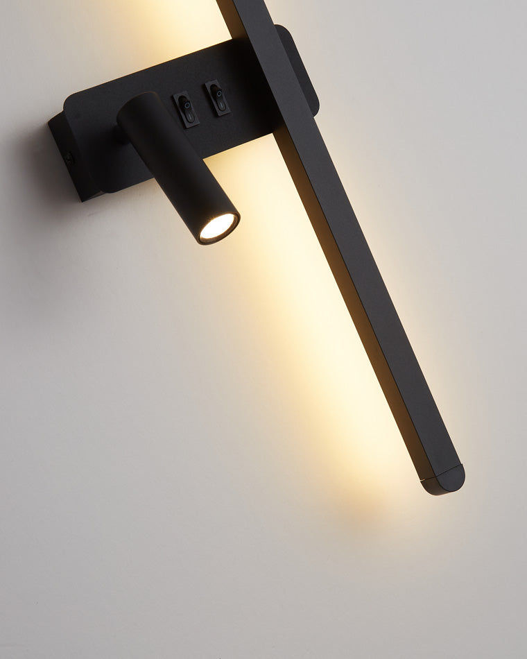 WOMO Aplique de pared lineal largo conmutable con foco - WM6068