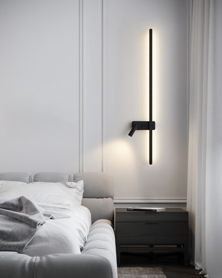 WOMO Aplique de pared lineal largo conmutable con foco - WM6068