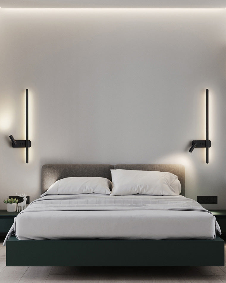 WOMO Aplique de pared lineal largo conmutable con foco - WM6068