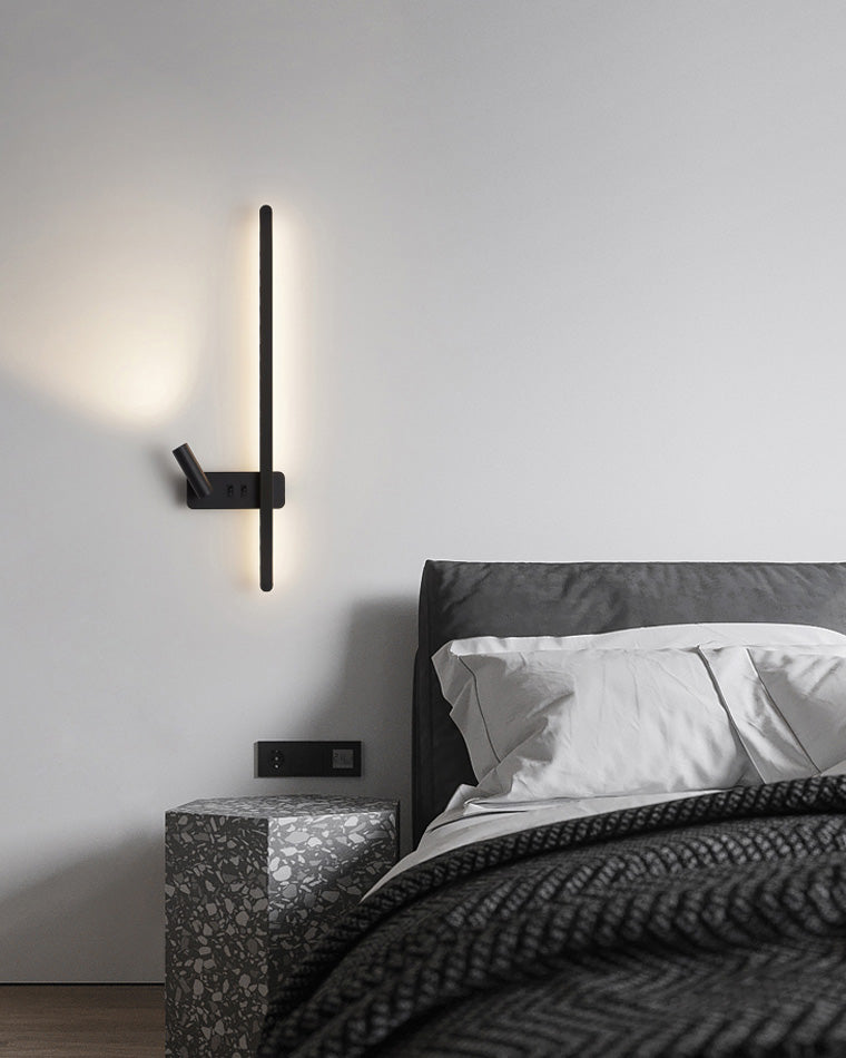WOMO Aplique de pared lineal largo conmutable con foco - WM6068
