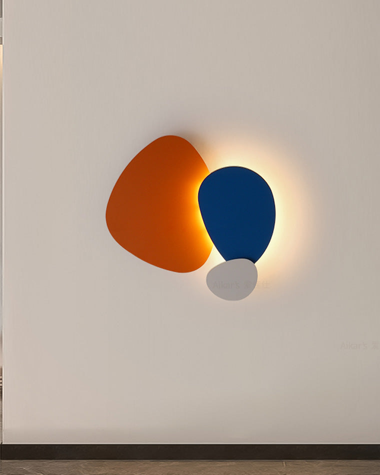 WOMO Aplique de pared con arte escultural colorido - WM6079