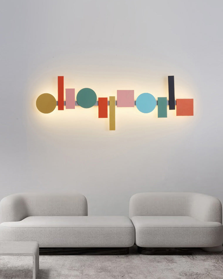 WOMO Colorful Sculptural Art Wall Sconce - WM6080