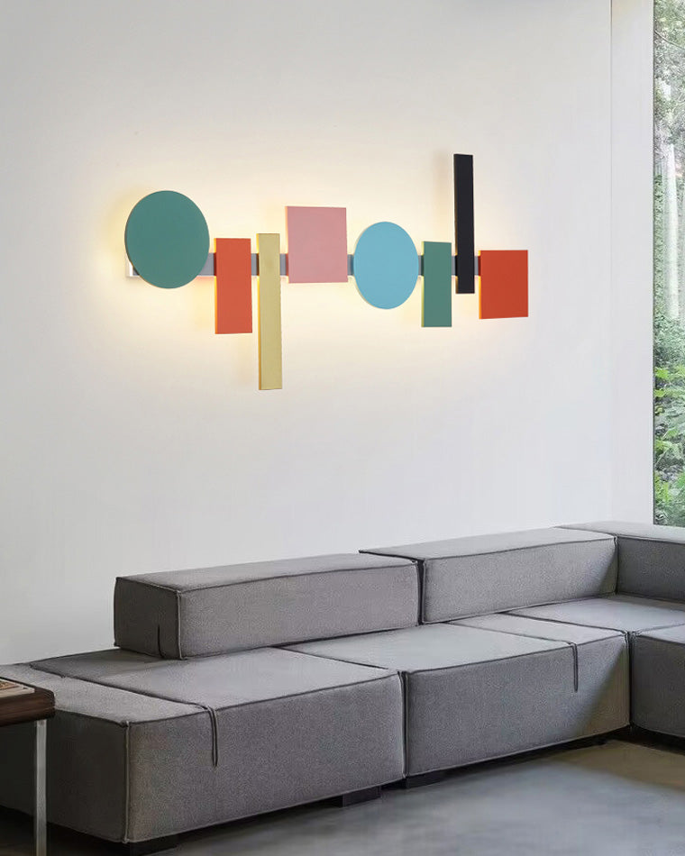 WOMO Colorful Sculptural Art Wall Sconce - WM6080