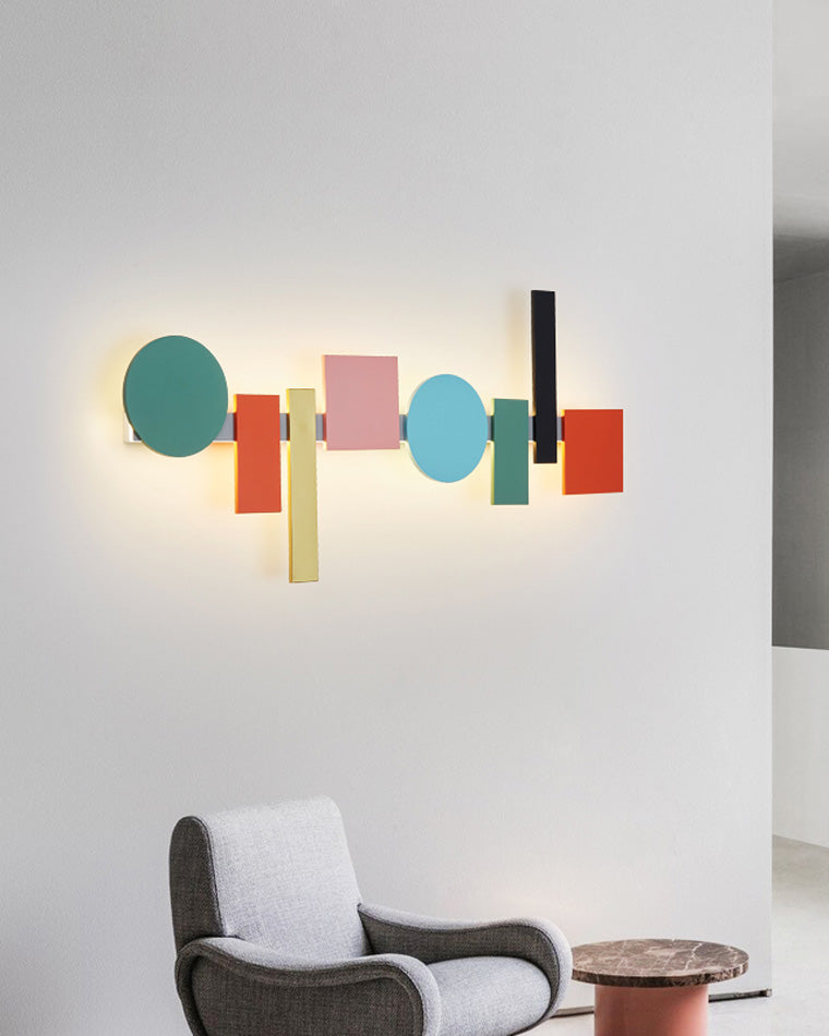 WOMO Colorful Sculptural Art Wall Sconce - WM6080