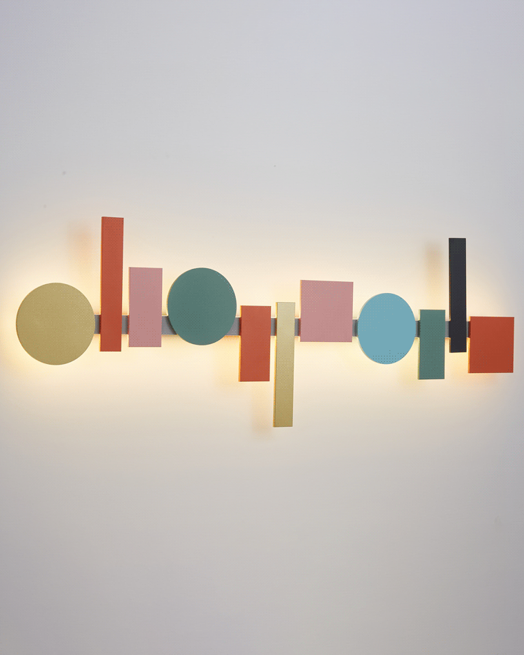 WOMO Colorful Sculptural Art Wall Sconce - WM6080