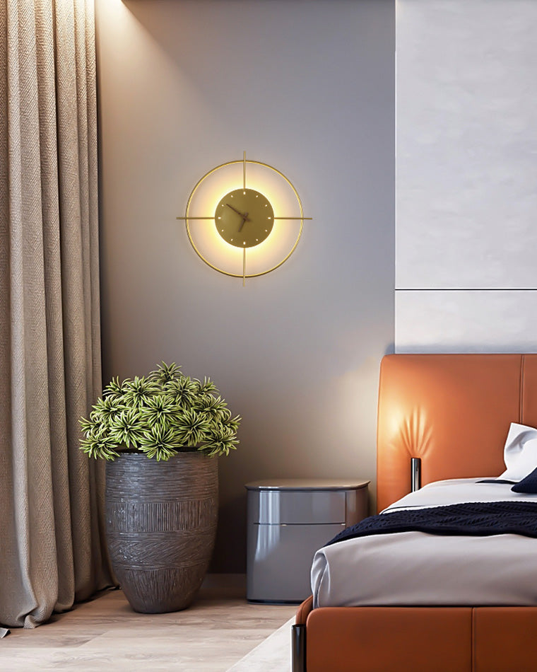 Reloj de pared WOMO con luz LED-WM6085
