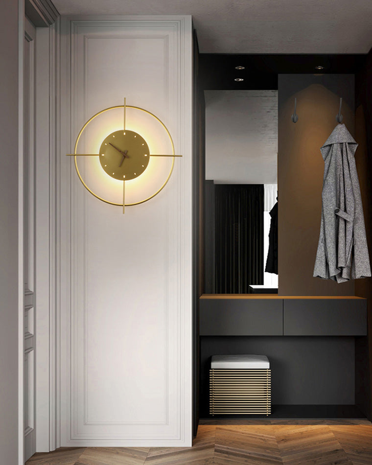 Reloj de pared WOMO con luz LED-WM6085