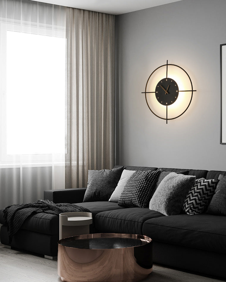 Reloj de pared WOMO con luz LED-WM6085