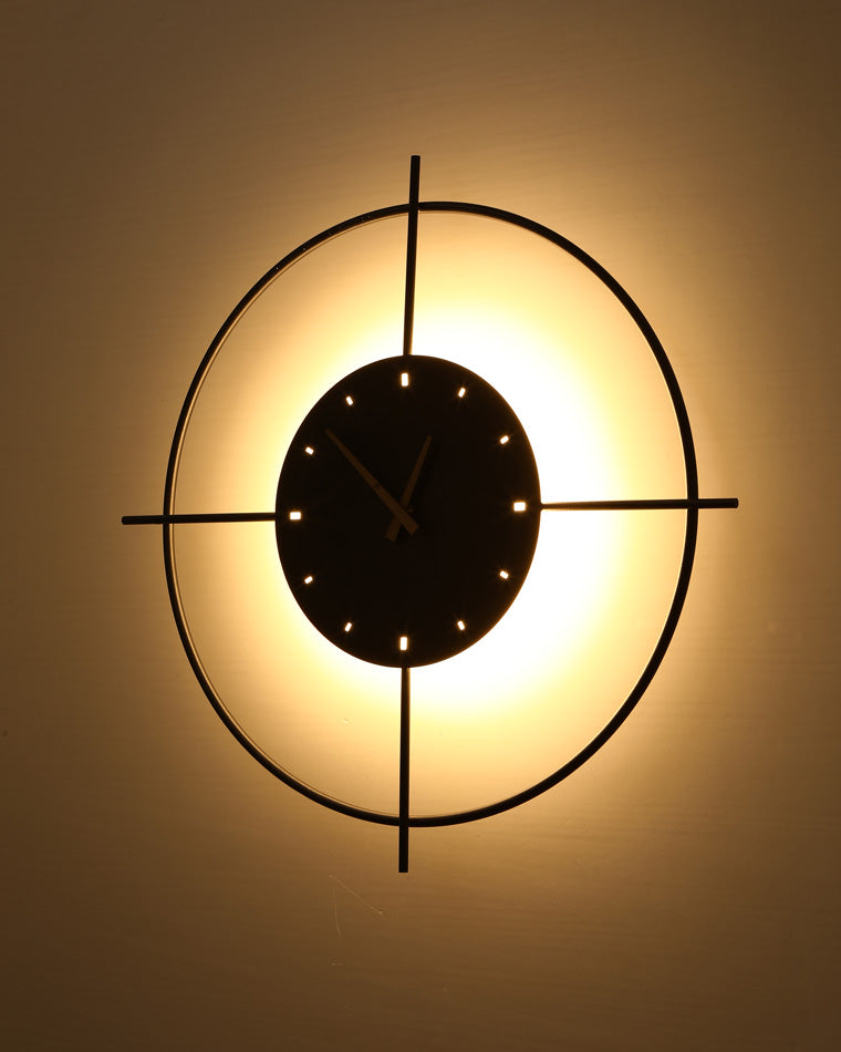 Reloj de pared WOMO con luz LED-WM6085