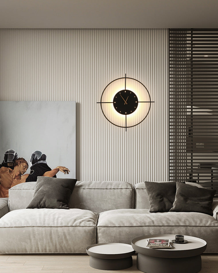 Reloj de pared WOMO con luz LED-WM6085