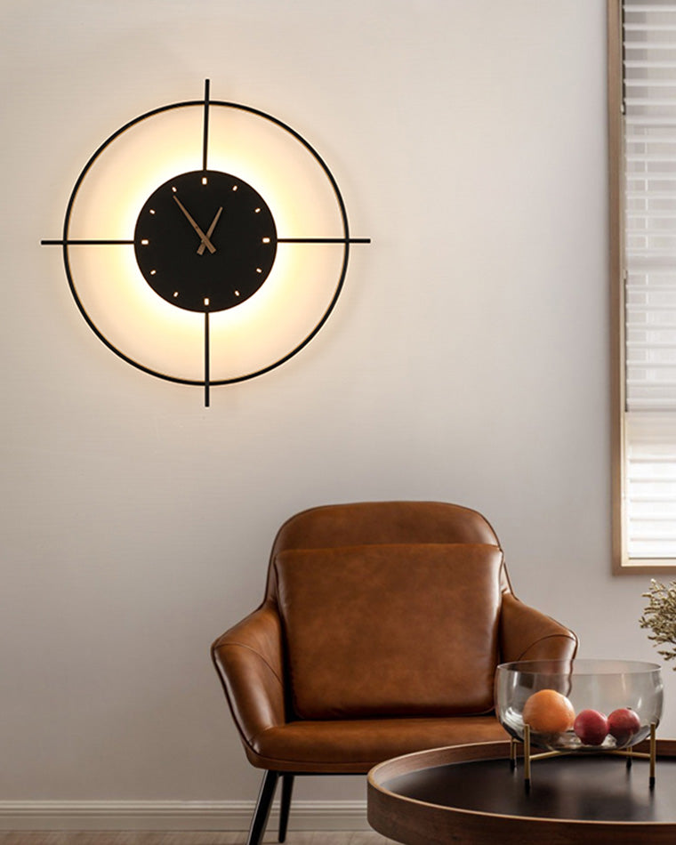 Reloj de pared WOMO con luz LED-WM6085