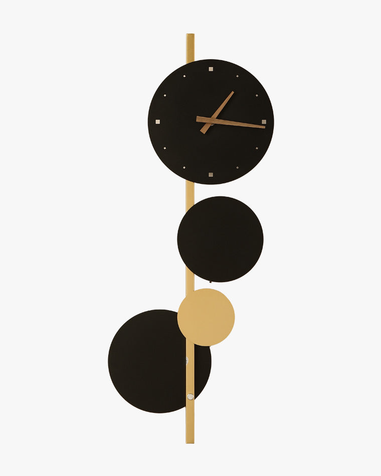 Reloj de pared escultural WOMO con luz LED-WM6087