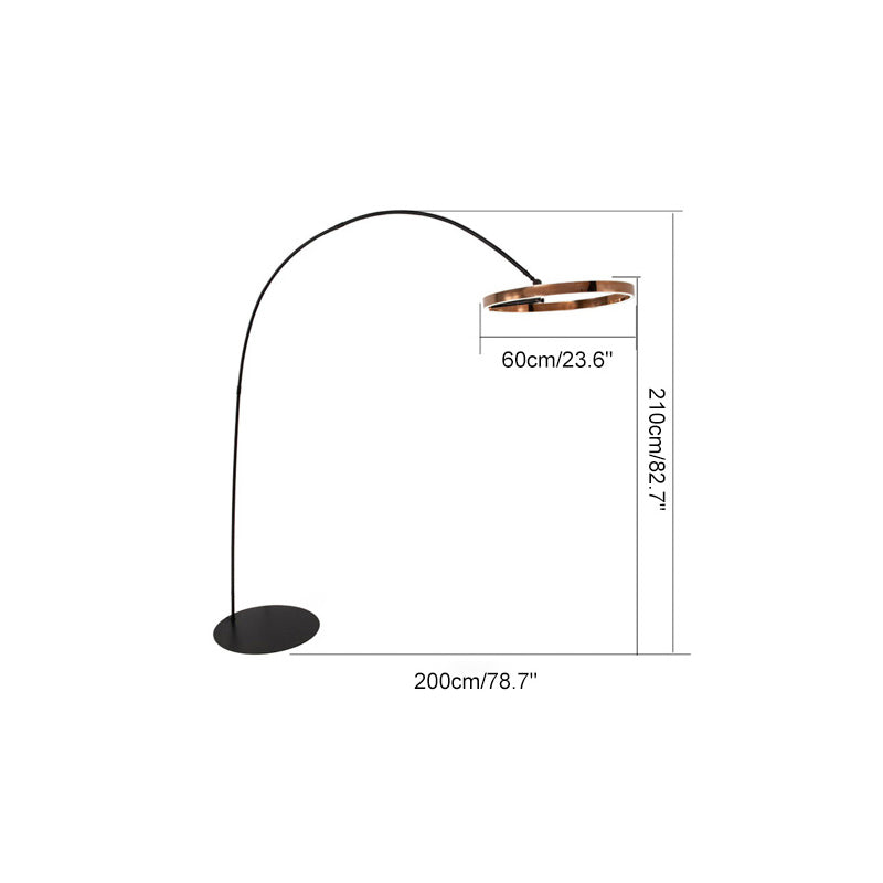 Lámpara de pie de arco circular WOMO-WM7006