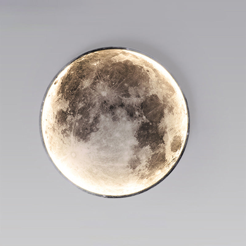 WOMO Aplique de pared redondo Luna/Tierra - WM6102