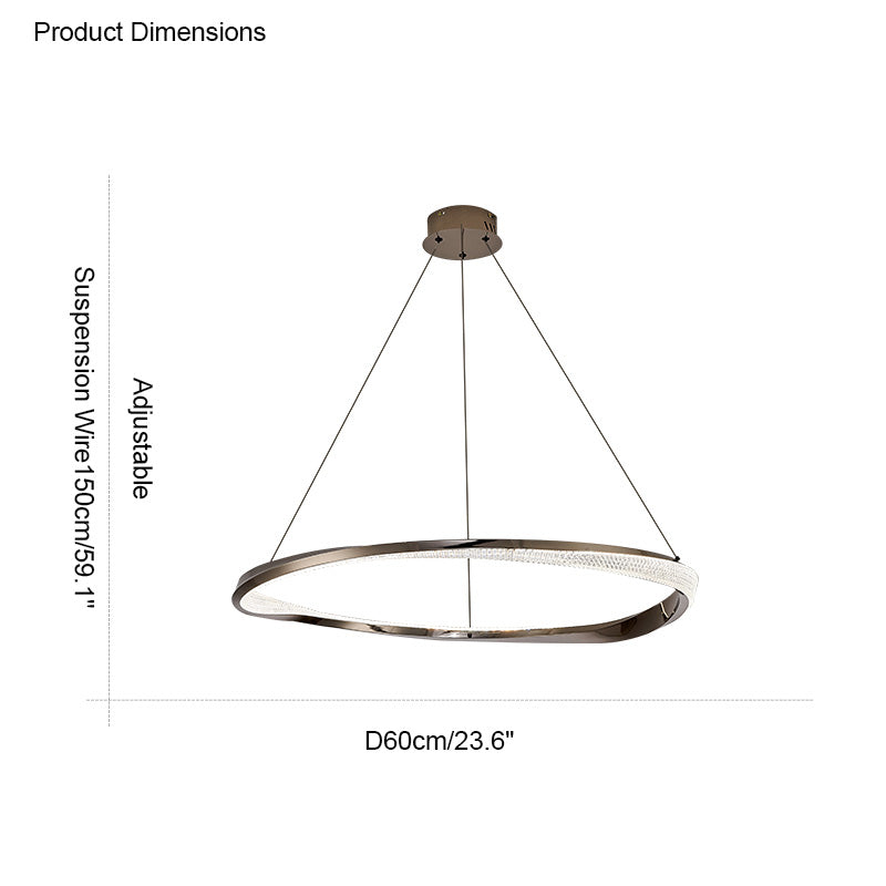 WOMO Lámparas Colgantes LED Circular Möbius-WM2128