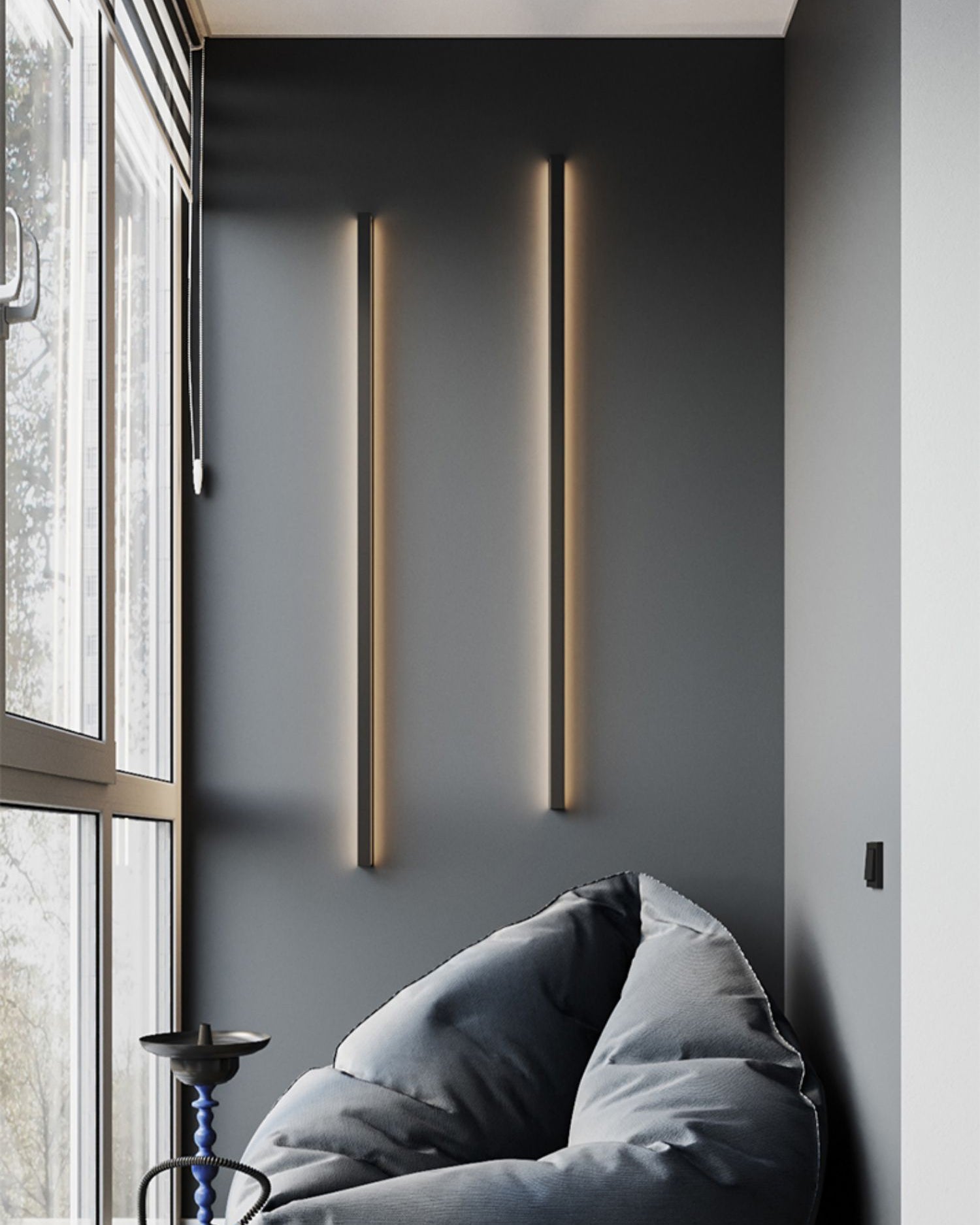 Aplique de pared lineal largo WOMO-WM6106