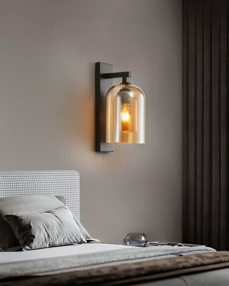 Aplique de pared WOMO Bell negro - WM6110