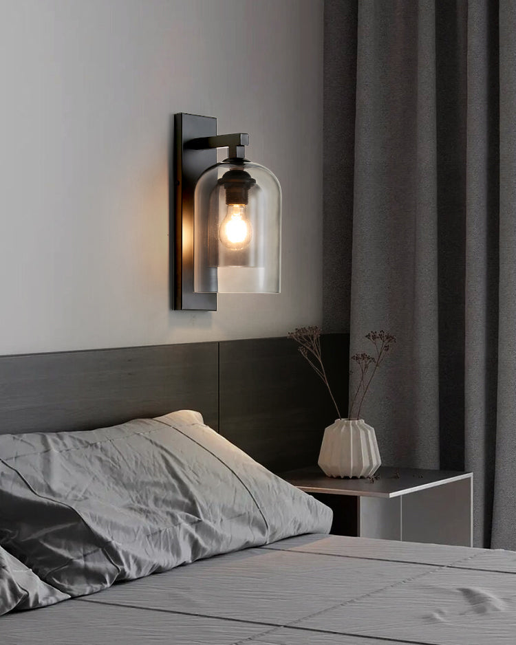 Aplique de pared WOMO Bell negro - WM6110