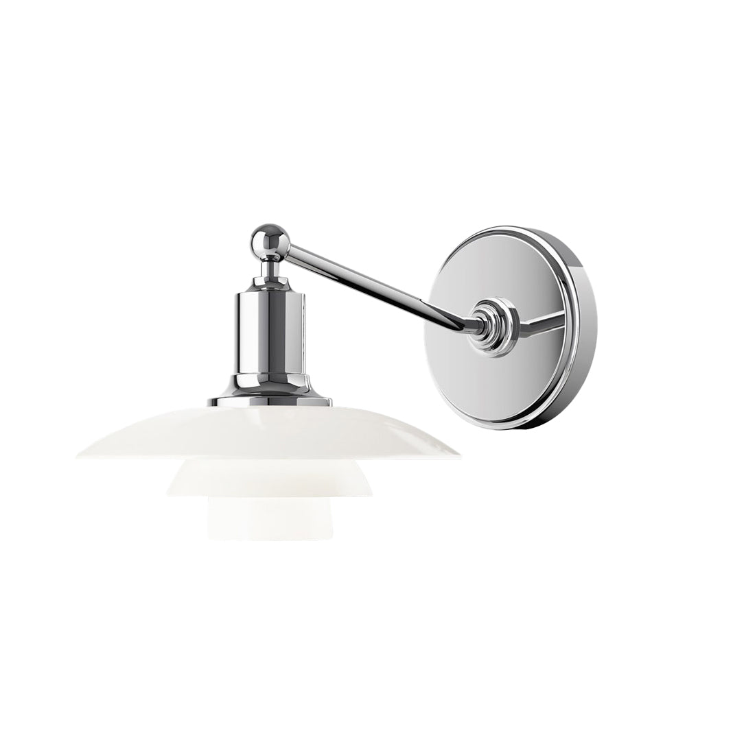Aplique de pared WOMO de cristal blanco estilo moderno de mediados de siglo - WM6123