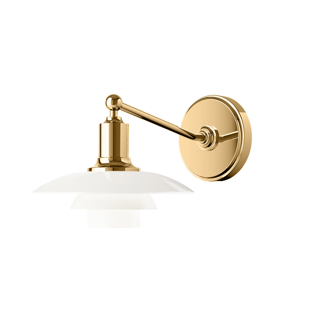 Aplique de pared WOMO de cristal blanco estilo moderno de mediados de siglo - WM6123