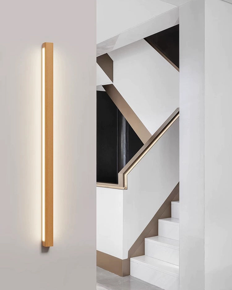Aplique de pared lineal de madera WOMO-WM6126