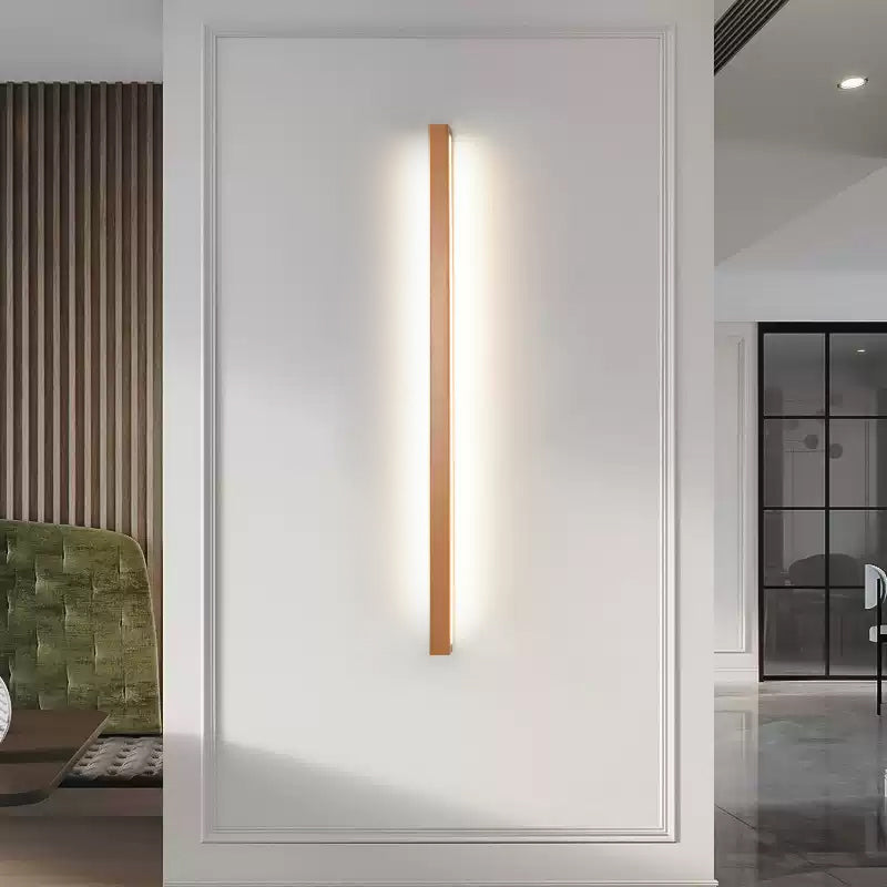 Aplique de pared lineal de madera WOMO-WM6126