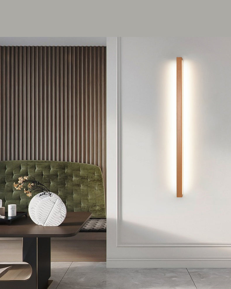 Aplique de pared lineal de madera WOMO-WM6126