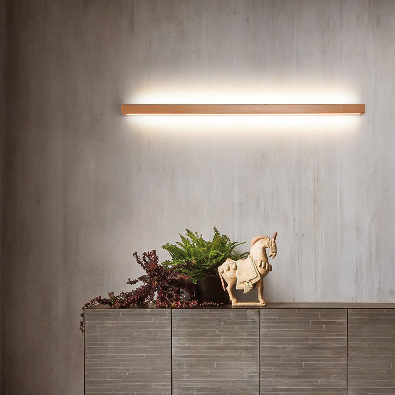 Aplique de pared lineal de madera WOMO-WM6126