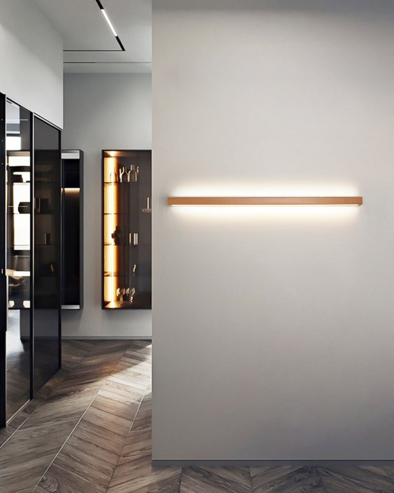 Aplique de pared lineal de madera WOMO-WM6126