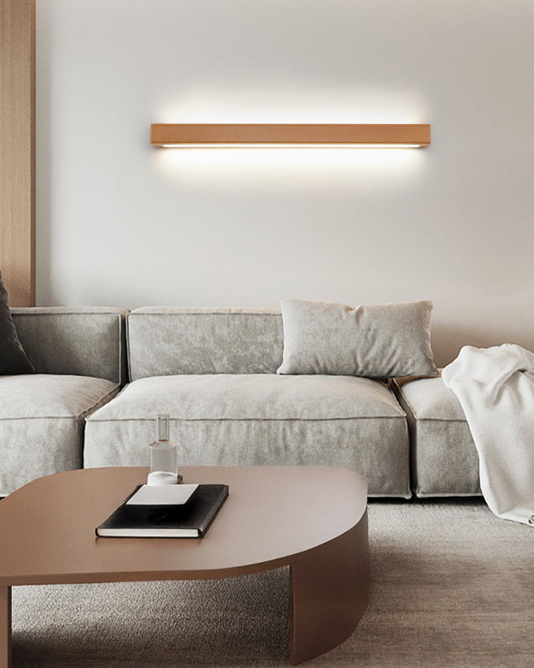 Aplique de pared lineal de madera WOMO-WM6126